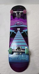 ​Tony Hawk Signature Series UFO Metallic Skateboard 31 In Complete Beginner VG