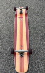 Vtg Robert August Longboard Skateboard Surf One 43.5 X 9″