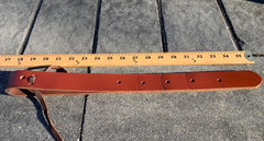 OFF BILLET for Western Horse Saddle, Front Cinch Strap, Brown Leather