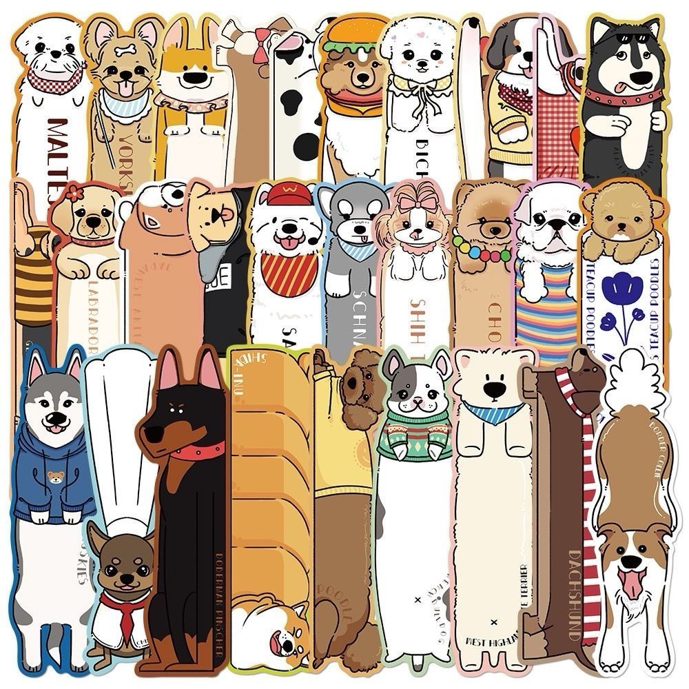 12Pcs Random Cute Dog World Pet Animal Cartoon Reading Bookmarks Book Lover