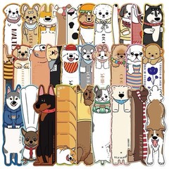 12Pcs Random Cute Dog World Pet Animal Cartoon Reading Bookmarks Book Lover