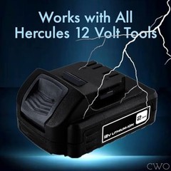 Hercules 12V, 2 Ah Lithium-Ion Compact Lightweight Battery (HD03) – Easy-View F