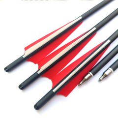 12X Archery 20″ Hunting Crossbow Bolts Carbon Arrows Half Moon Nock OD 8.8mm USA