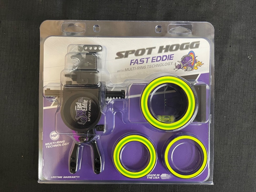 Spot Hogg Fast Eddie MRT 3 Pin .010 Green/Yellow/Green RH Bow Sight BRAND NEW