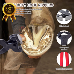 14″ Horse Farrier Tool Kit 6Pcs Hoof Trimming Set for Horses Cows Sheep