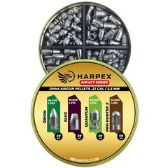 Impact Series Airgun Pellets .22 Caliber – 200ct – Combo Heavy – high Impact