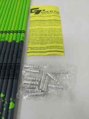 12pk Gold Tip BLEMISHED Name The Game 400 Levi Morgan Shafts w Inserts & Nocks