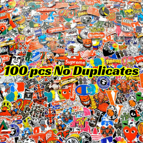 100 Waterproof Skateboard Sticker Bomb Laptop Luggage Decals Dope Sticker Bottle