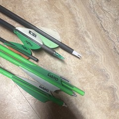 Carbon Express Piledriver Carbon Arrows 31in 350 Spine Black/Green Vanes (6)