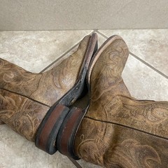 Dan Post DP2873 Ladies Falcon women sz 8 m Boot Double Stitch Square Toe
