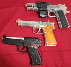 3 Air Soft hand guns & BB’s
