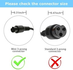 EVAPLUS 42V 2A Power Adapter PowerFast 3-Prong Inline Connector for Pocket Mod S