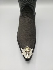 WESTERN COWBOY BOOT TIPS Pair – Skull & Bones Design Pointy