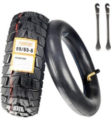 80/65-6 Scooter Tire Off-Road, 10 Inch Replacement Thickened Pneumatic Tire
