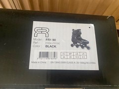 Black FR1 90 Inline Skates, size 10.5 , barely used