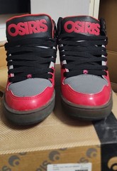 Osiris NYC 83 RED BLACK Skateboarding Shoes Y2K