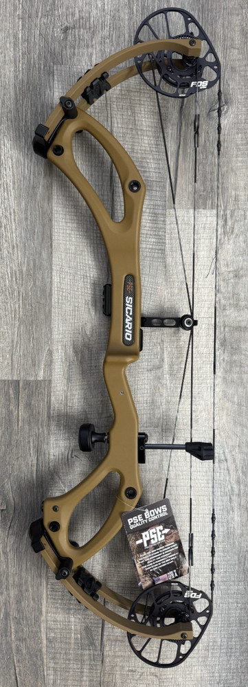 PSE Sicario FDS Right Hand 70LB Clay Brown Carbon Bow New