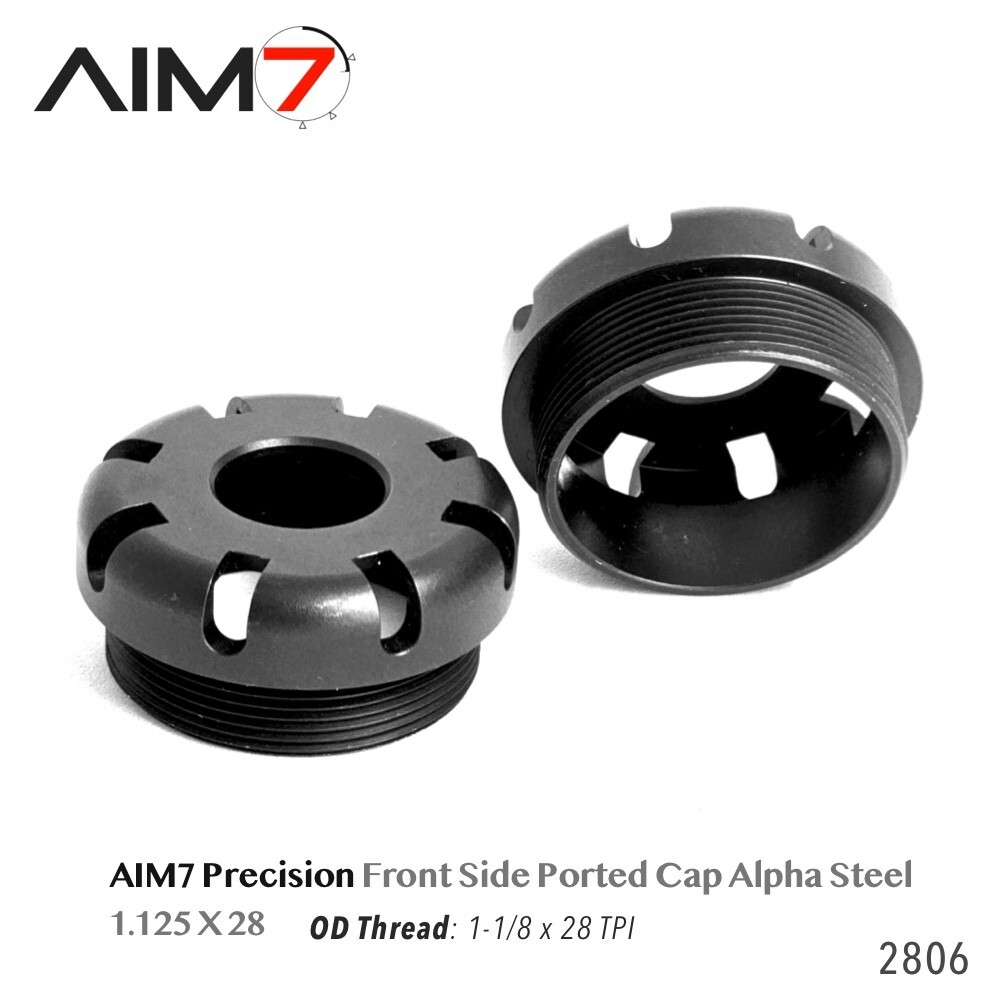 Aim7 ALPHACLOAK Brake Billet Steel Black 1.125X28 (1-1/8X28 TPI)