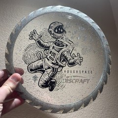Rare Thought Space Athletics x Discraft Confetti Buzzzsaw Gray Blade – 175-176g