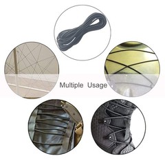 EKEV 1/8″ × 25 ft Elastic Shock Cord Bungee Ropes – 1/8 in × 25 ft, Black