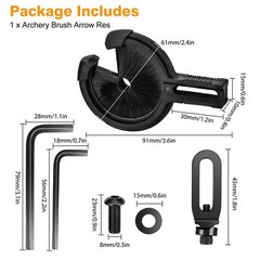 Adjustable Archery Brush Arrow Rest Left Right Hand Compound Recurve Bow Hunting
