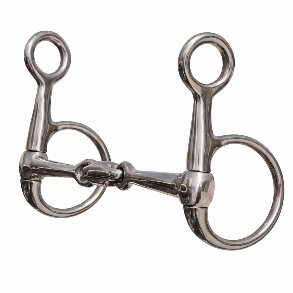 Horse 4 1/2″ Hanging Cheek Double Jointed Baucher Bit with Lozenge 35526A