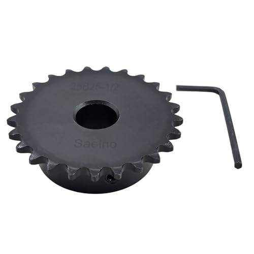 #25 Roller Chain Sprocket Type B 12.7mm Bore 25 Tooth, Hardened Antirust 1045