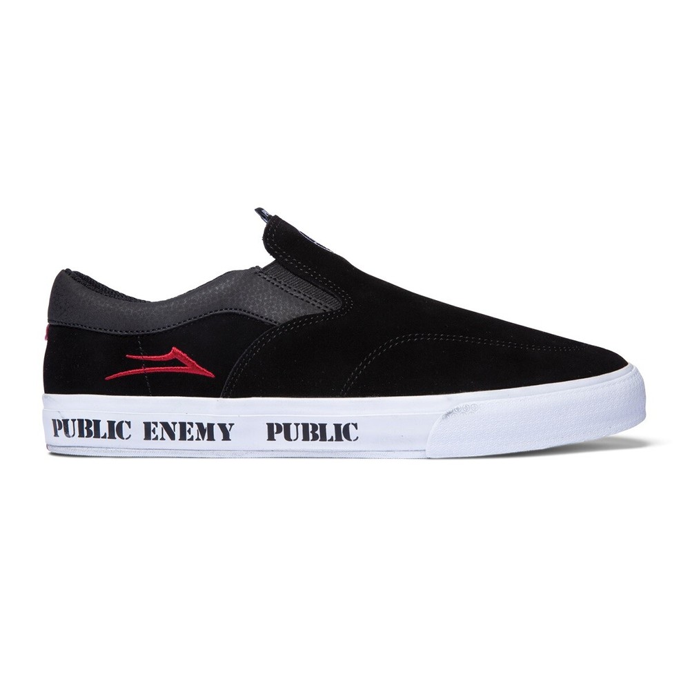 Lakai Shoes Owen VLK – Black/Red Suede