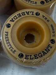 Vintage Roller Skate Wheels Factory Card Labeda Elegant Freestyle Wheels 56mm