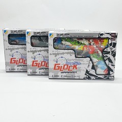 Large Size Graffiti Glock Water Bomb Air Pistol NEW Quantity 3