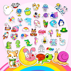 600 Pcs Waterproof Stickers for Kids, Scrapbook, Laptop, Skateboard, Guitar