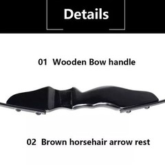 30/40Lbs Archery Detachable Takedown Recurve Bow Right & Right Left Hand Hunting