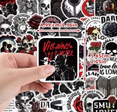 20Pcs Random Cool Aesthetic Dark Romance Horror Gothic Book Waterproof Stickers