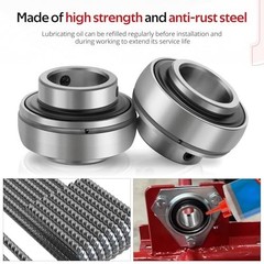 Rear Live Axle Bearing Kit 3-Hole for Go Karts Mini Bikes Trikes ATV Off-Road
