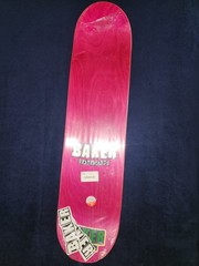 baker skateboard deck rowan stacked foil checkered pro model green silver white