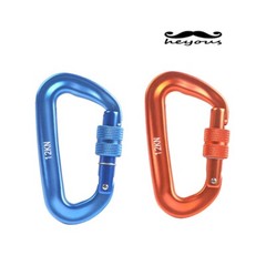 2PCS Auto Locking Carabiner Clips Heavy Duty 12KN For Climbing Hiking Gear