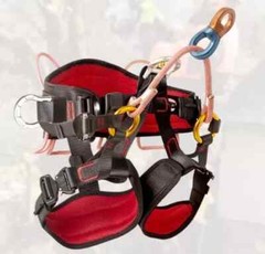 New Arborist Saddle Tree Climbing Half Body Harness Rope Bridge Caving Rescue