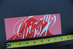 Grizzly Skateboard Grip Tape Coca Cola Coke Z65C Original Skateboarding STICKER