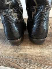 Vintage Tony Lama Genuine Lizard Skin Western Mens Boots Size 8.5 Regular