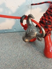 FIERY RED Micro Brahma Bull ROPING DUMMY – Pro Paracord Training Set