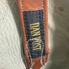 Dan Post Boots Men 9.5 Brown Eel Skin Leather Western Cowboy Snip Toe Exotic