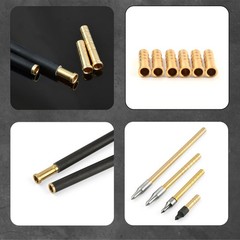 ID6.2mm Archery Arrow Insert Copper Brass Bar Weight 38-200Gr for Arrow Shaft