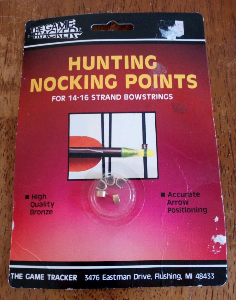 New The Game Tracker HUNTING NOCKING POINTS Bronze 14 – 16 Strand Bowstrings