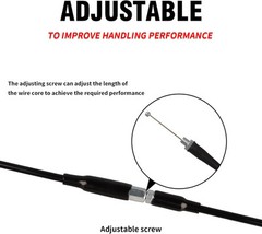 NIBBI Throttle Cable 40.3“, Universal Replacement NC-Throttle Cable-Black