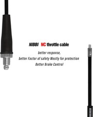 NIBBI Throttle Cable 40.3“, Universal Replacement NC-Throttle Cable-Black