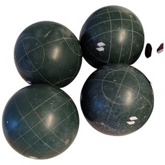 Vintage BOCCE Ball SET Sportcraft Bowling Game Made In Italy