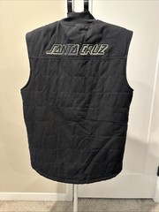 Etnies Santa Cruz Black Vest Size Large Skateboarding Streetwear Rare 🔥