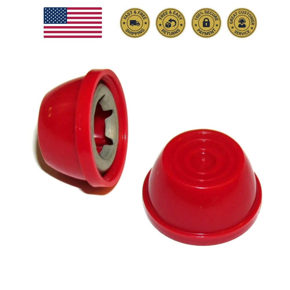 Hub Caps for Bike/Trike/Scooter – Compatible with Popular Classic Red Ride-On…