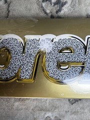SUPREME SS13 GOLD BLING DECK NEW Skateboard World Famous Gold / Natural Top