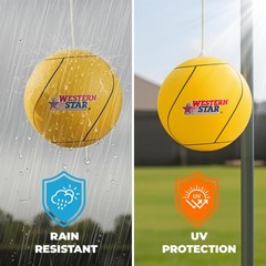 Tetherball Game Set – Soft-Touch Ball, Durable Rope, Indoor/Outdoor Play, 5 C…